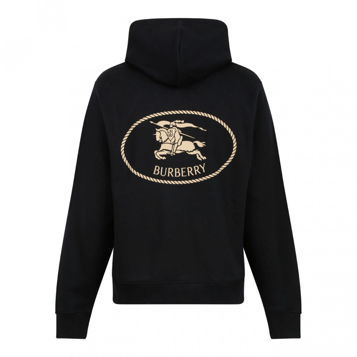 Black Knight Stamp Cotton Hoodie