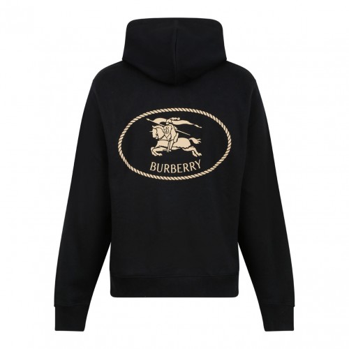 Black Knight Stamp Cotton Hoodie