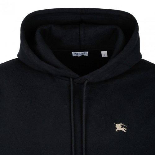 Black Knight Stamp Cotton Hoodie