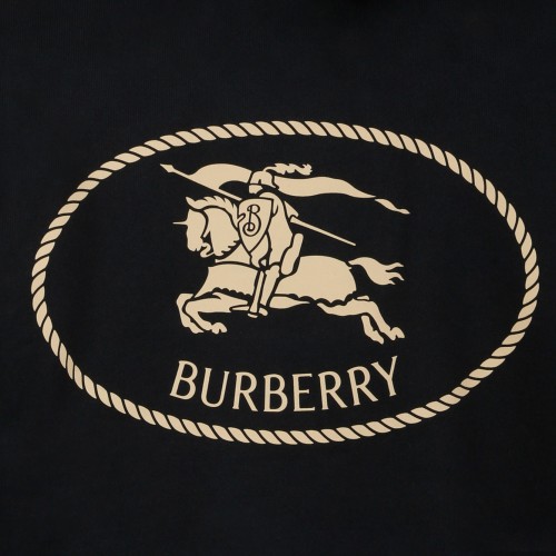 Black Knight Stamp Cotton Hoodie