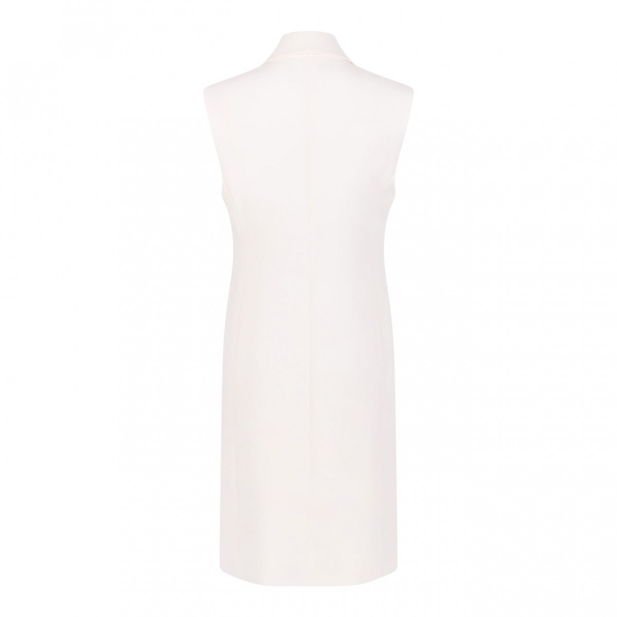 Ivory White Double-Breasted Cady Jacket