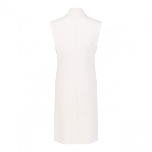 Ivory White Double-Breasted Cady Jacket