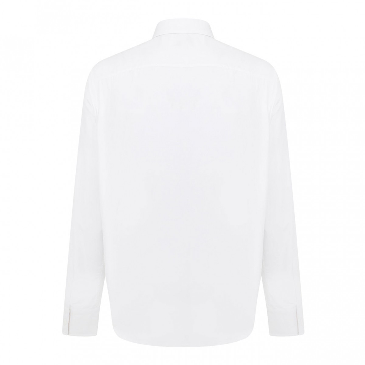 White Cotton Poplin Shirt