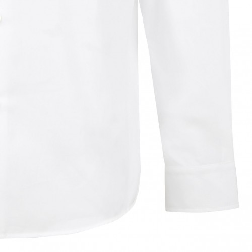 White Cotton Poplin Shirt
