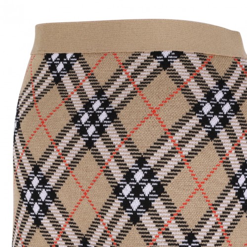 Embroidered Wool Blend Mini Skirt