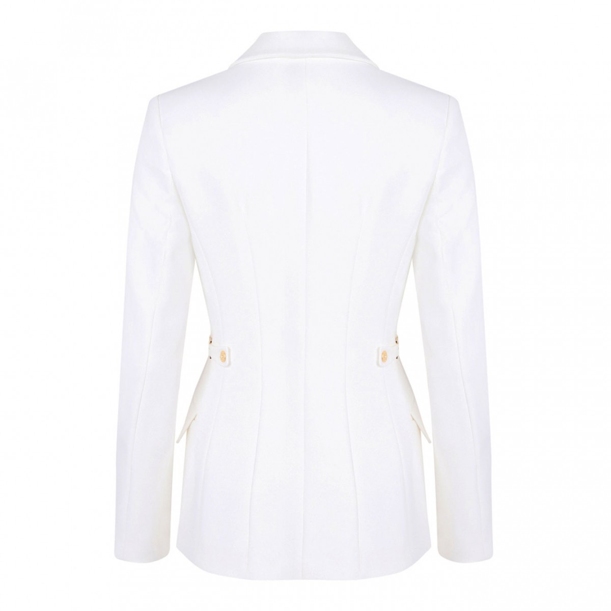 Ivory White Jacket With Jewel Details.