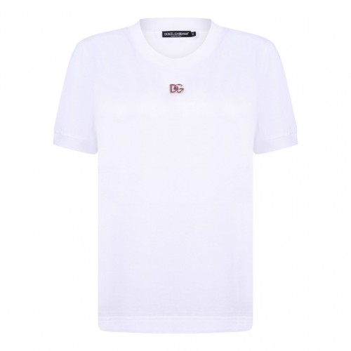 White T-Shirt With Logo