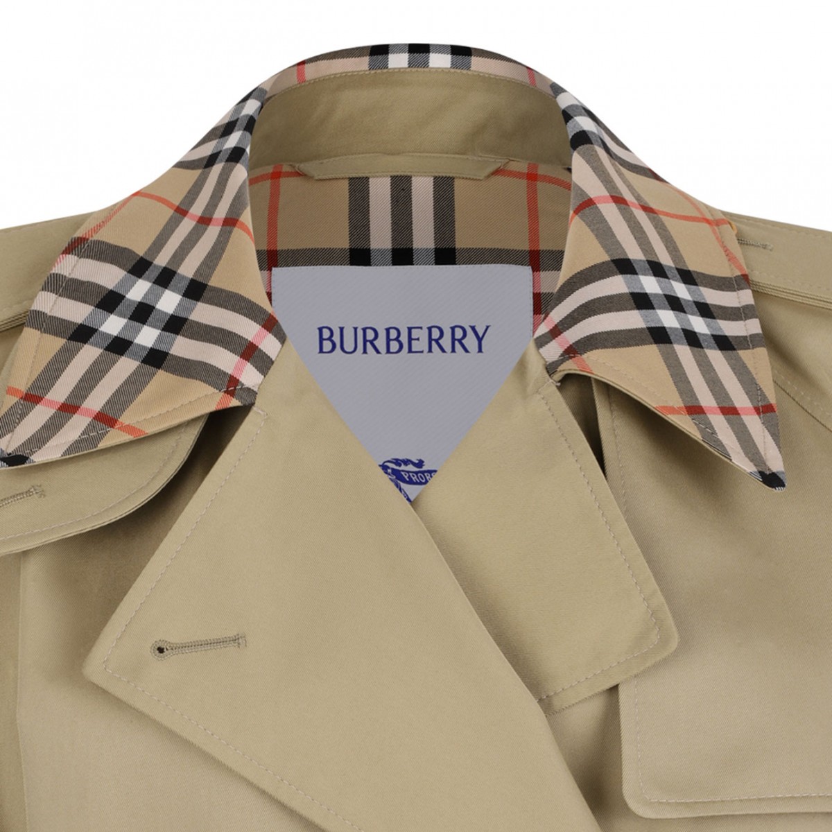 Hamper Mid-Length Check Collar Castleford Trench Coat