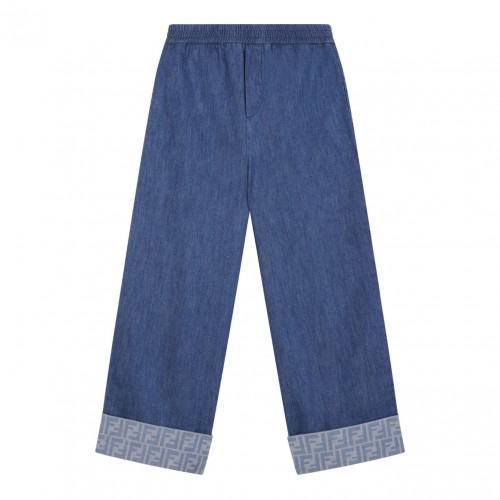 Blue Lightweight Denim Trousers