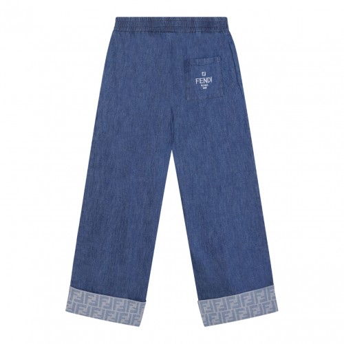 Blue Lightweight Denim Trousers 2