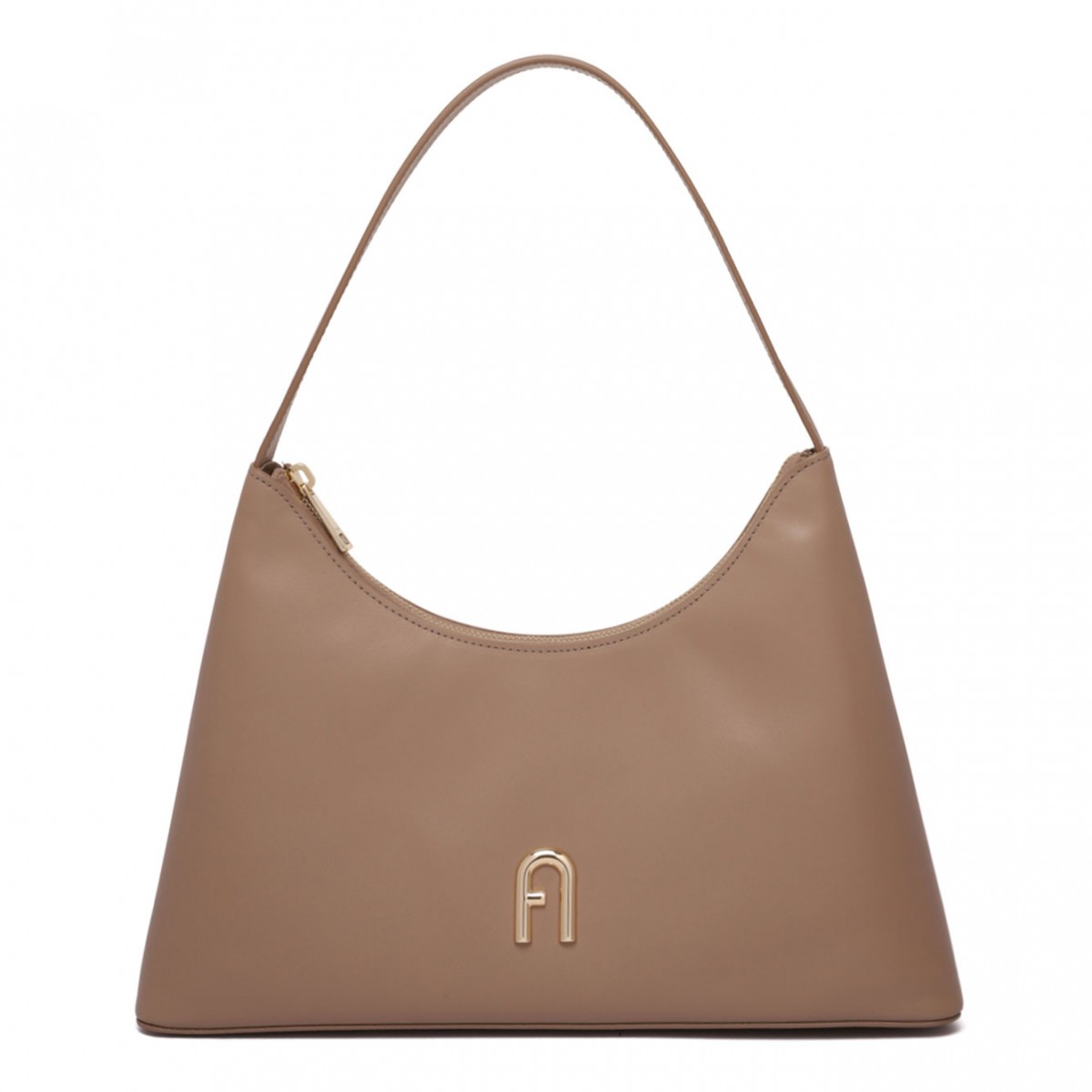 Greige Diamante Shoulder Bag