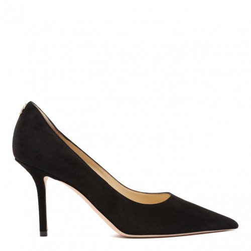 Black Love 85 Suede Pointed Pumps