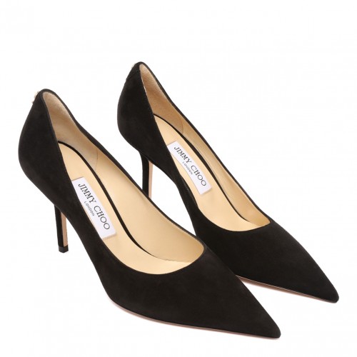 Black Love 85 Suede Pointed Pumps