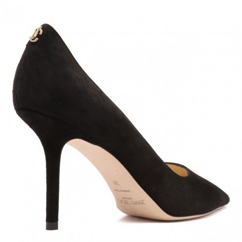 Black Love 85 Suede Pointed Pumps