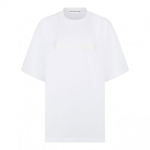 Vintage White Logo-Print T-Shirt