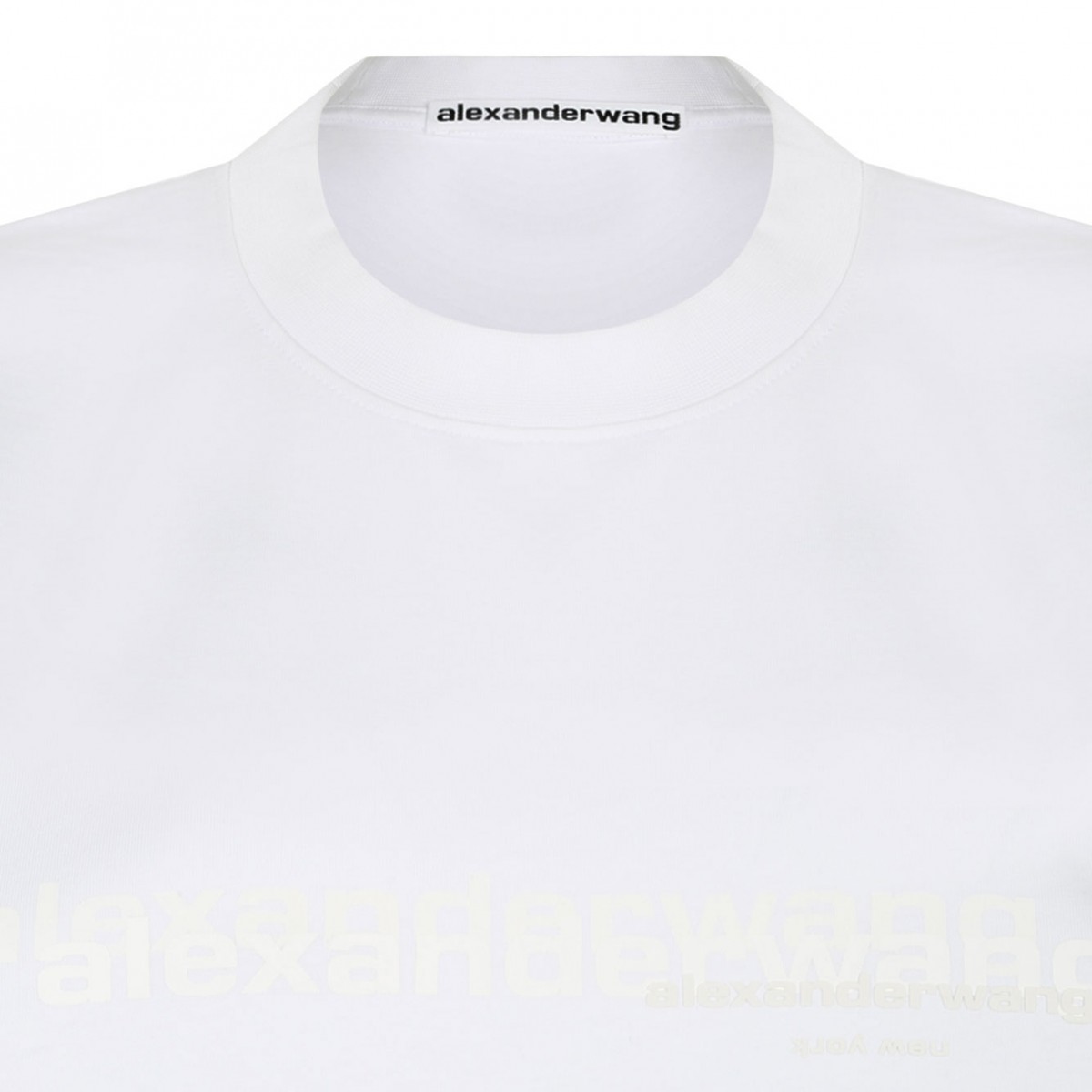 Vintage White Logo-Print T-Shirt