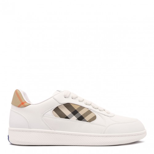Leather and Check Terrace Sneakers?