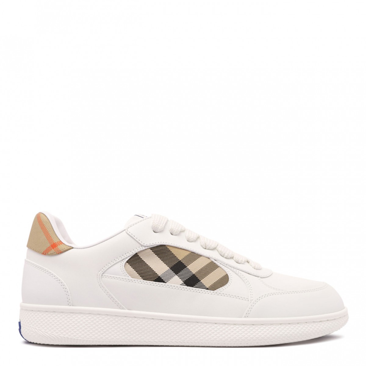 Leather and Check Terrace Sneakers?