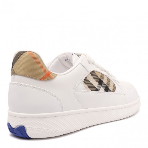 Leather and Check Terrace Sneakers?