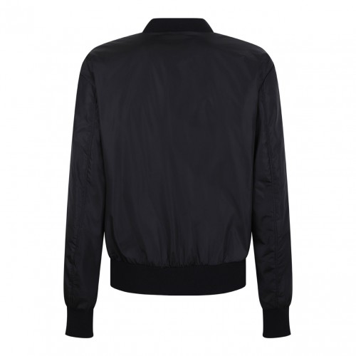 Black Nylon Jacket With Branded Tag 2