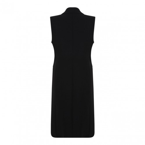 Black Double-Breasted Cady Jacket