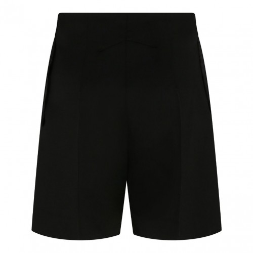 Patou Black Wool Shorts