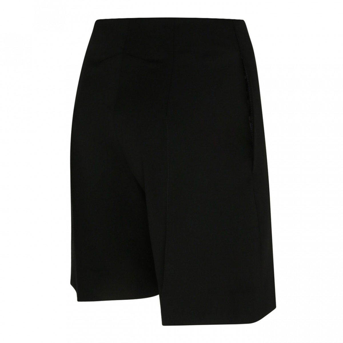 Patou Black Wool Shorts