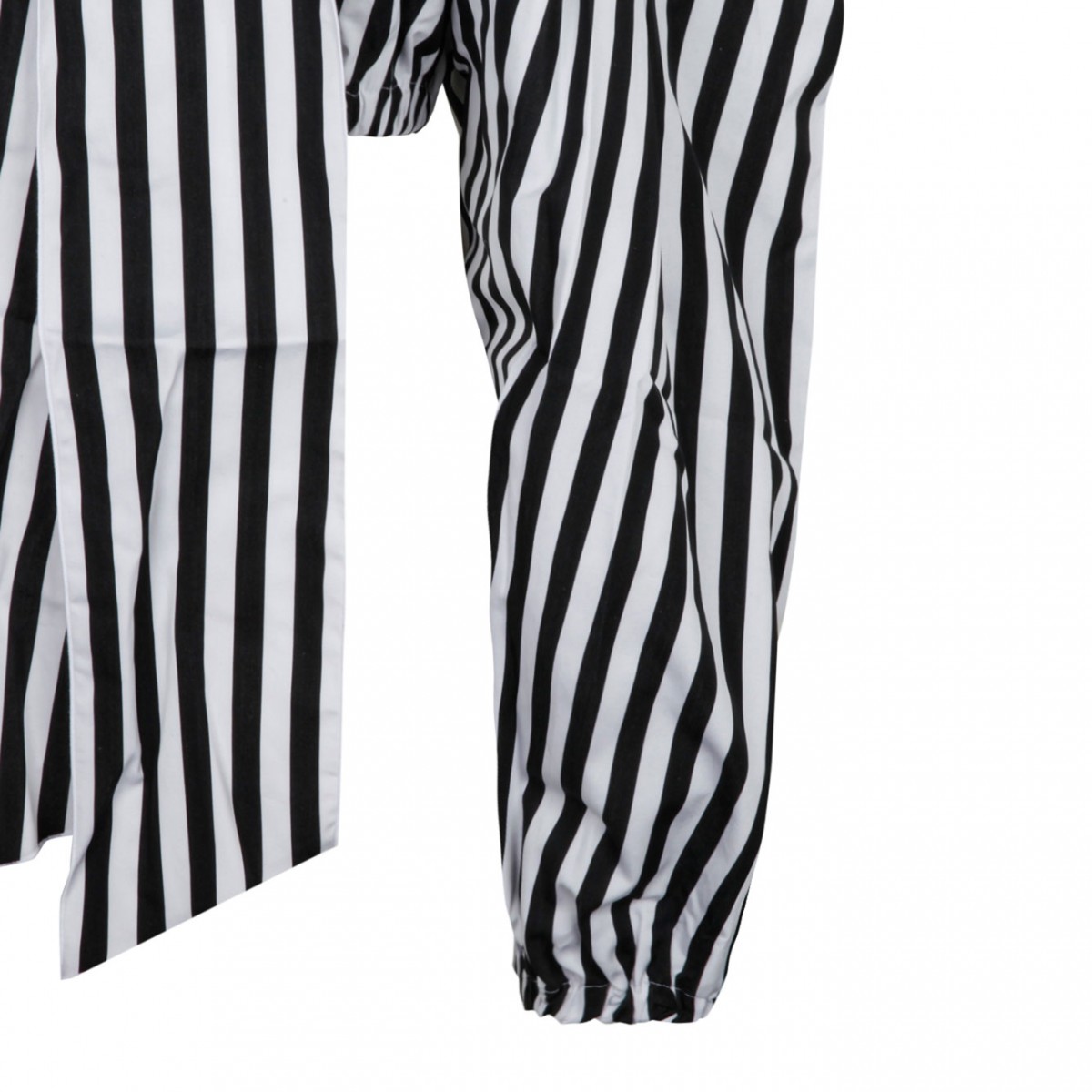 Black and White Striped Crop Top