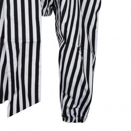 Black and White Striped Crop Top