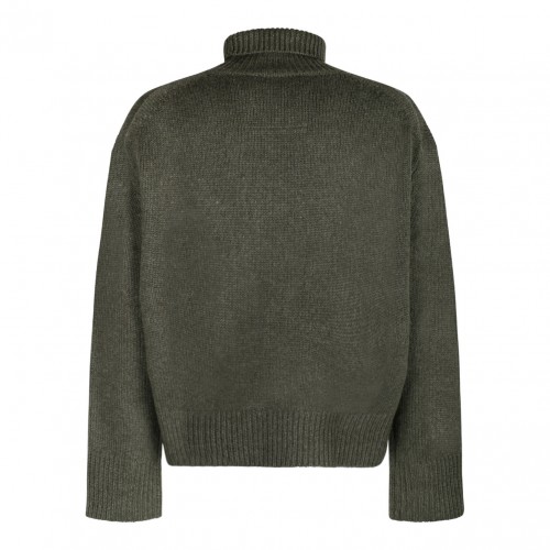 Military Green Cashmere Sweater