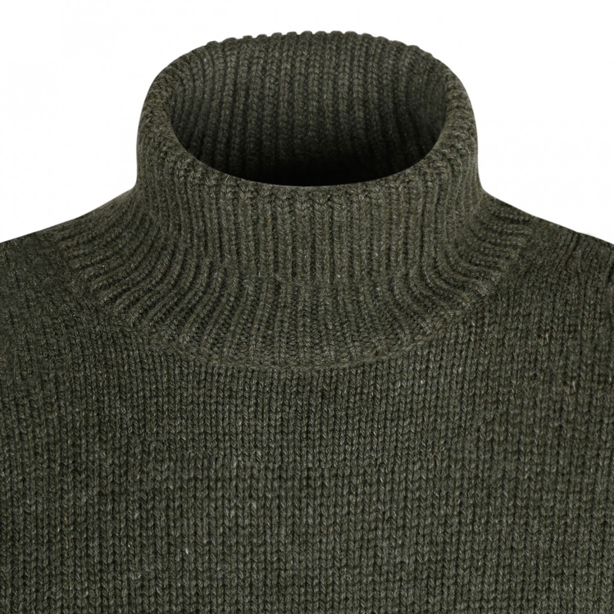 Military Green Cashmere Sweater