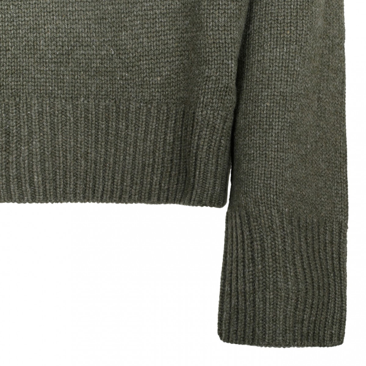 Military Green Cashmere Sweater