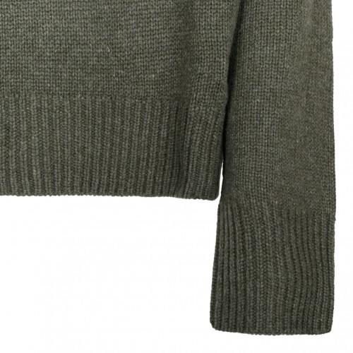 Military Green Cashmere Sweater
