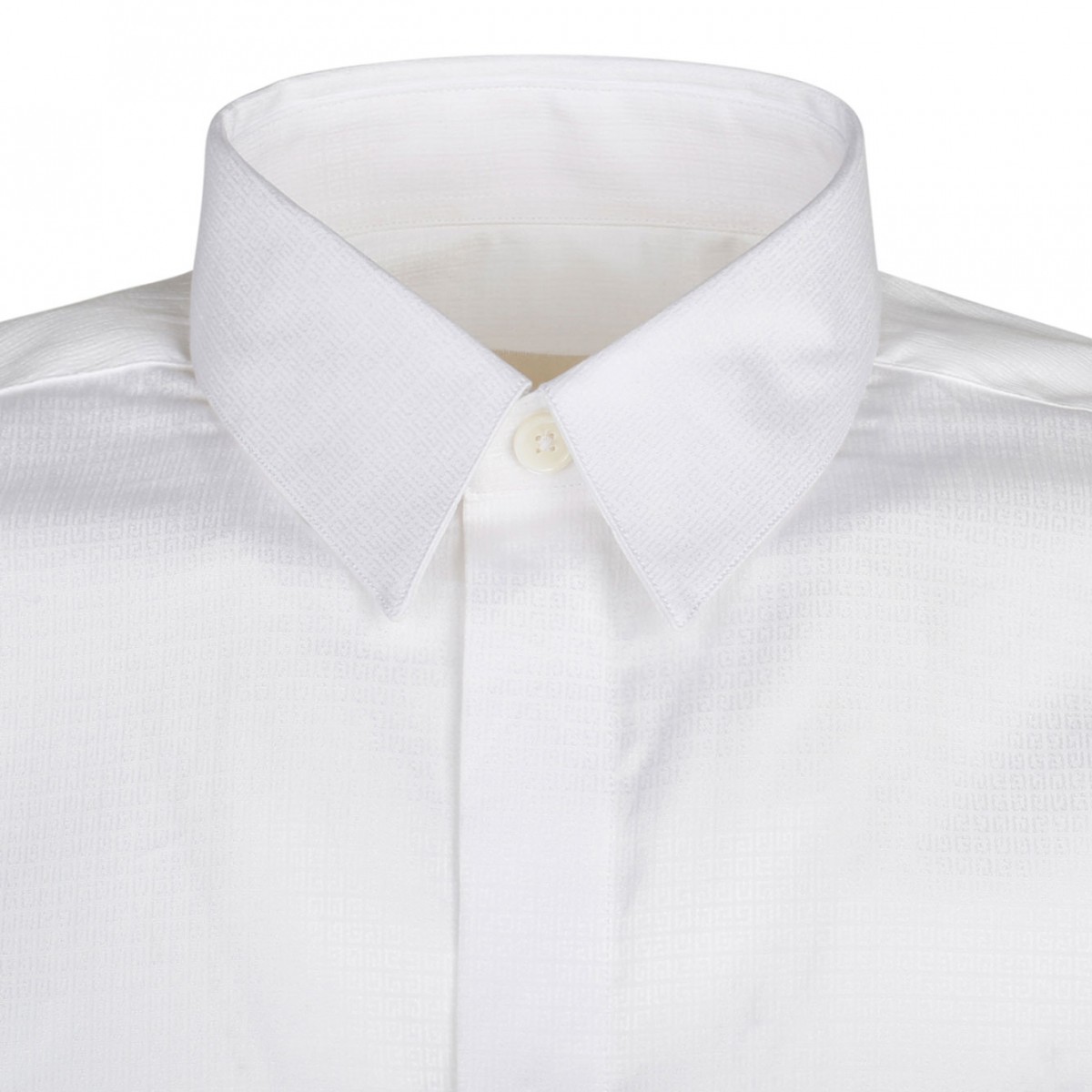 White Logo Plaque Shirt