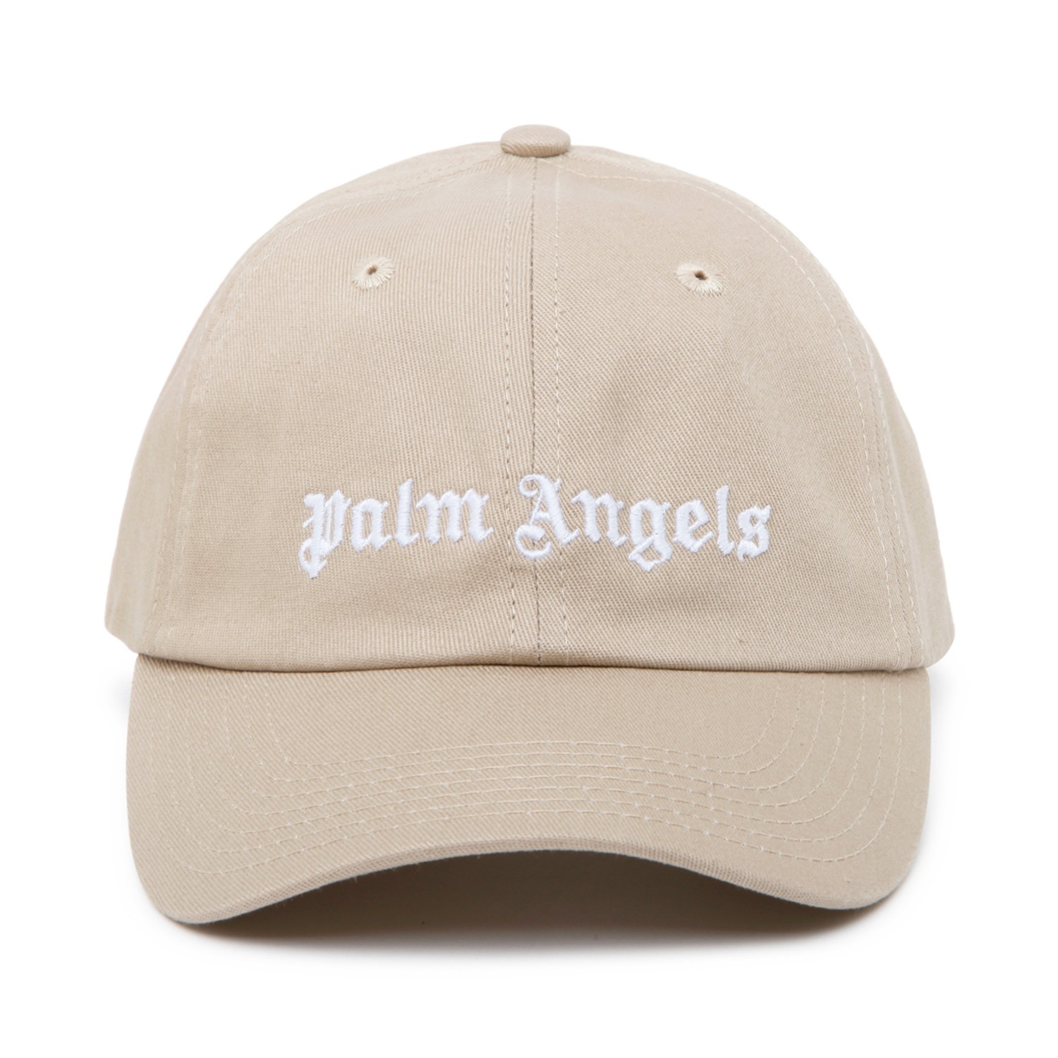 Beige and White Cotton Embroidered Logo Cap| COLOGNESE 1882