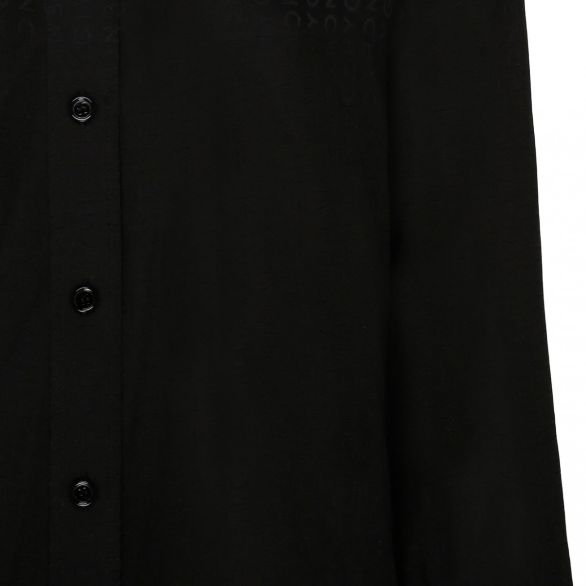 Black Silk Jacquard Shirt