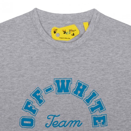 Melange Grey and Blue T-Shirt