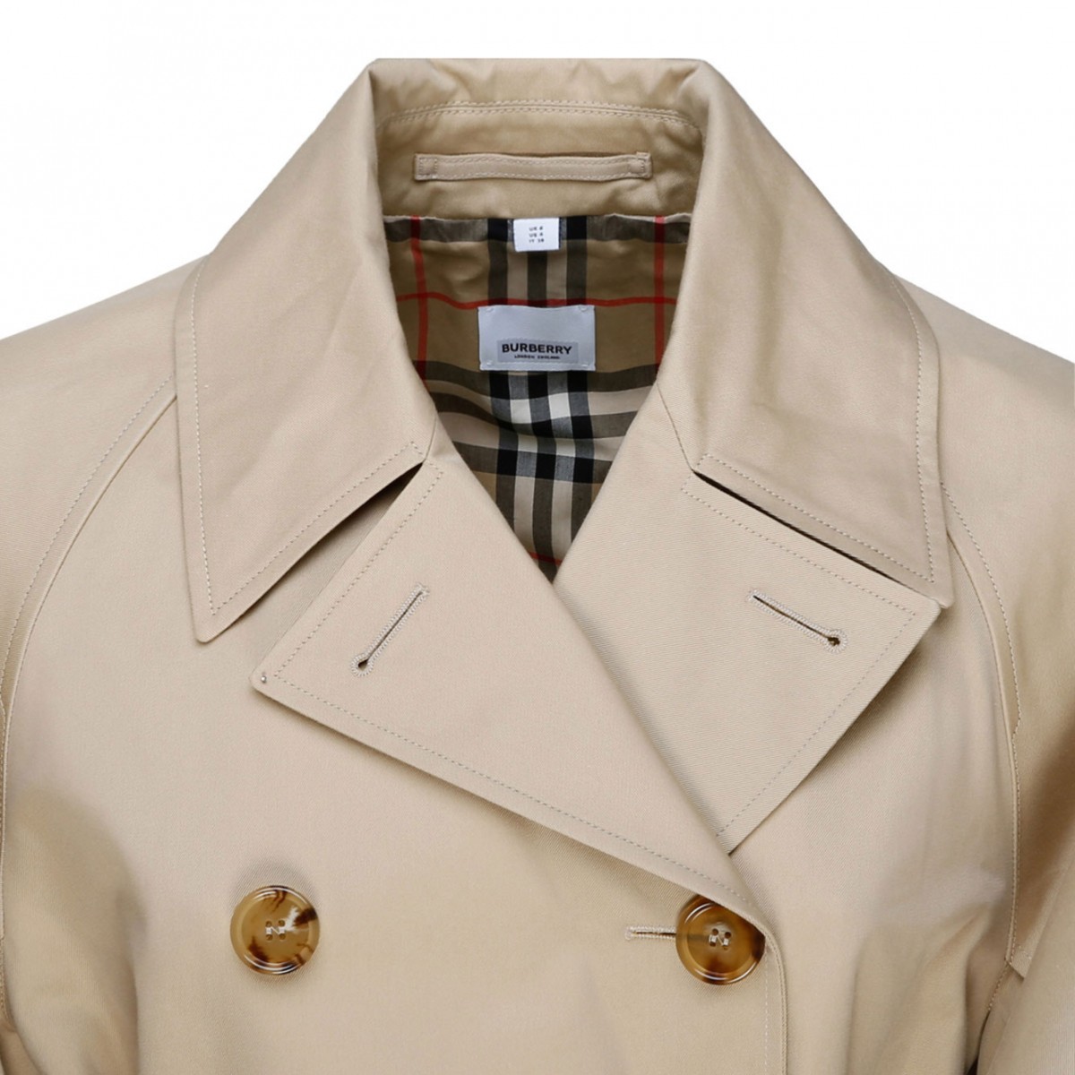 Burberry Honey Cotton Trench Coat