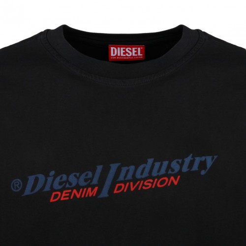 Black Logo Print T-Shirt