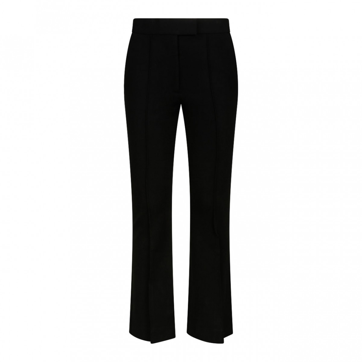 Black Cropped Bootcut Pant