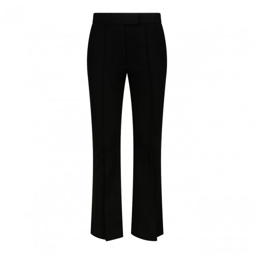 Black Cropped Bootcut Pant