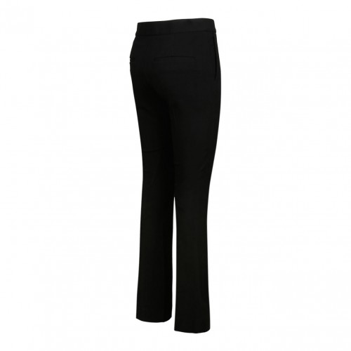 Black Cropped Bootcut Pant