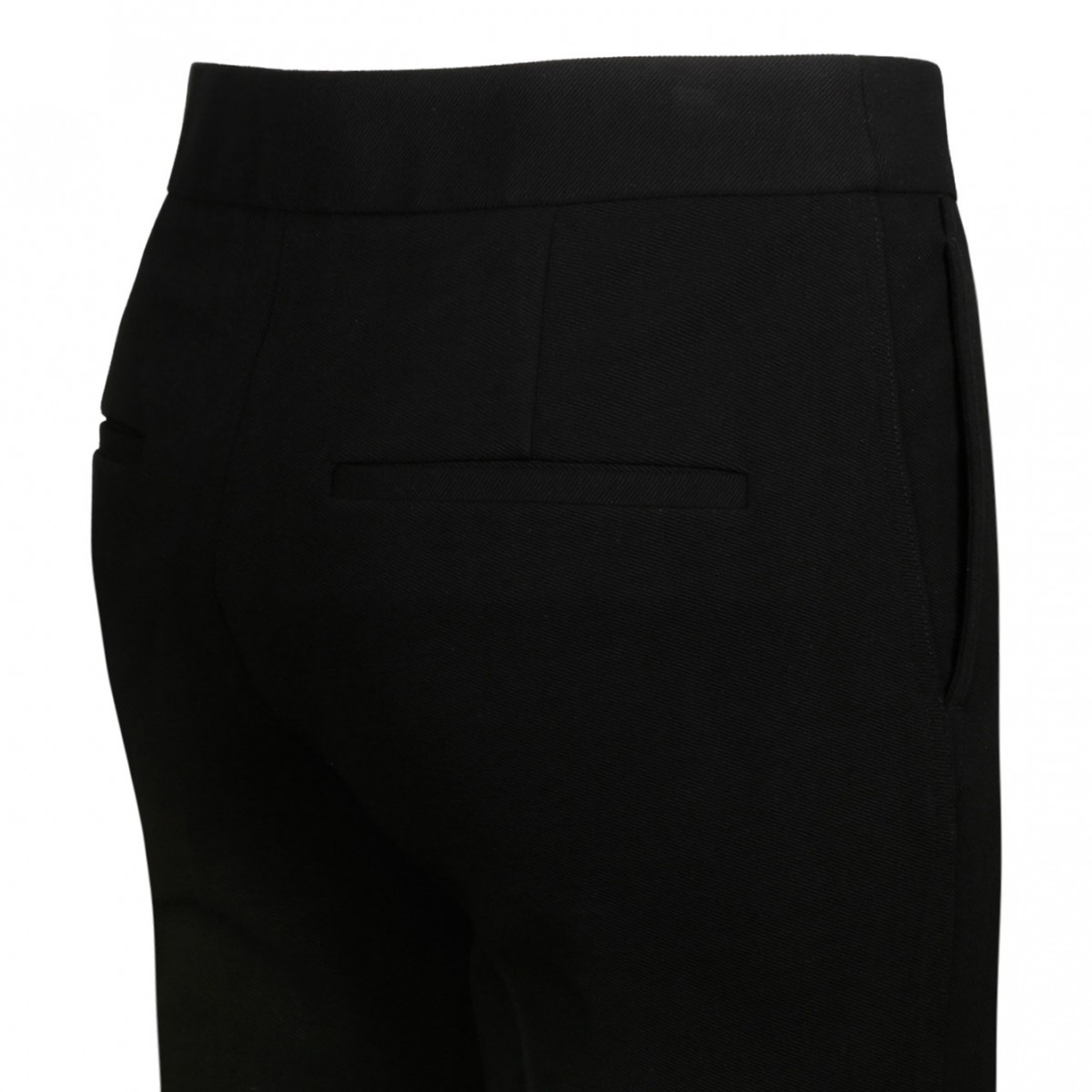 Black Cropped Bootcut Pant