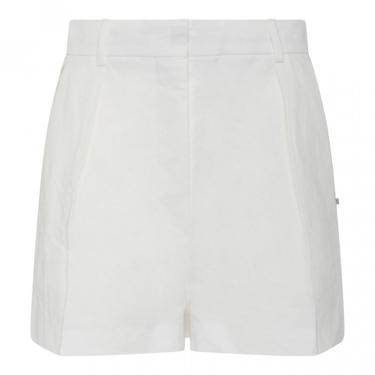 White Cotton Novak Shorts