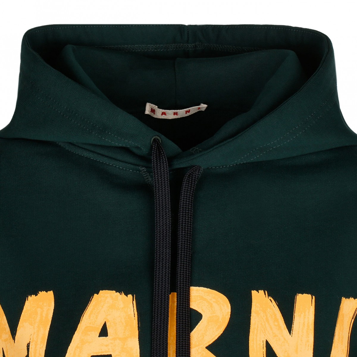 Green and Yellow Cotton Hoodie