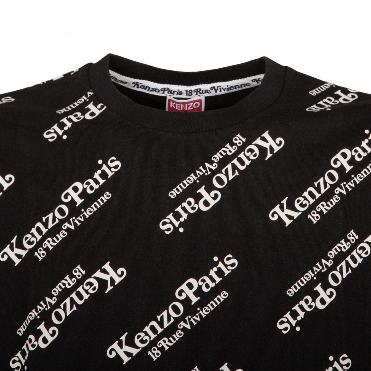 Kenzo Black Logo Print T-Shirt