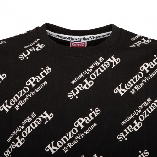 Kenzo Black Logo Print T-Shirt