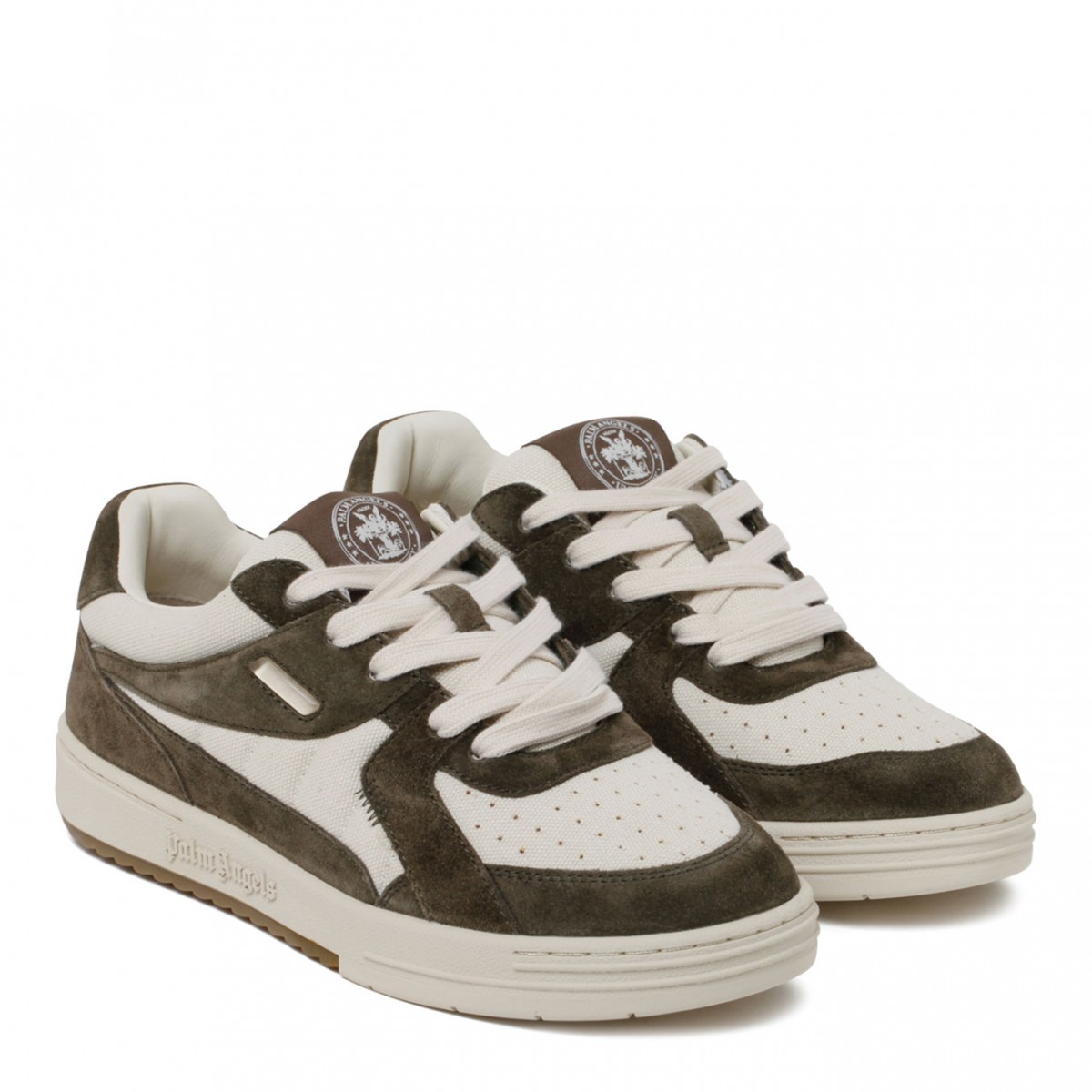 White and Dark Grey University Sneakers