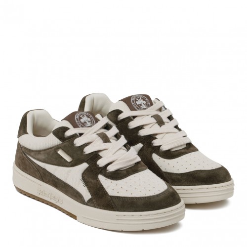 White and Dark Grey University Sneakers