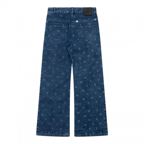 Blue 4G Wide Leg Jeans 2